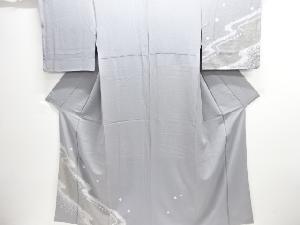 絞り流水に楓模様刺繍訪問着